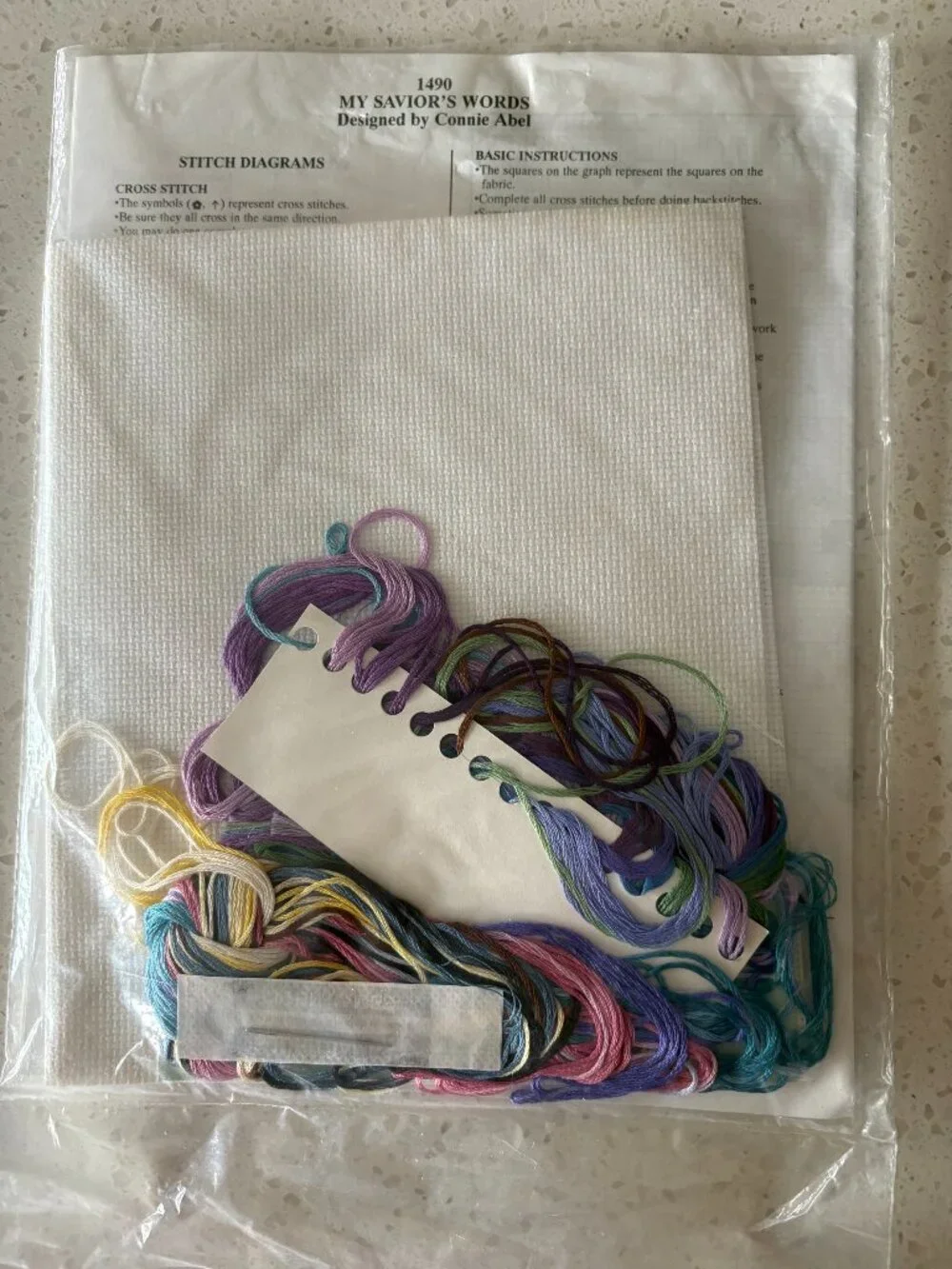Imaginating Cross stitch kit, My Savior's Words